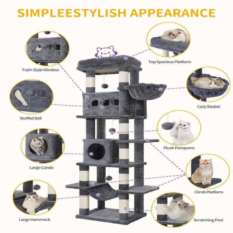 140cm H Cat Tree
