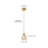 1-Amber glass round dimmable pendant light