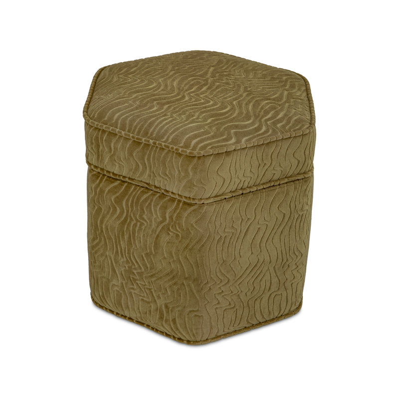 Repose-pieds avec rangement Finn Olive, Olive