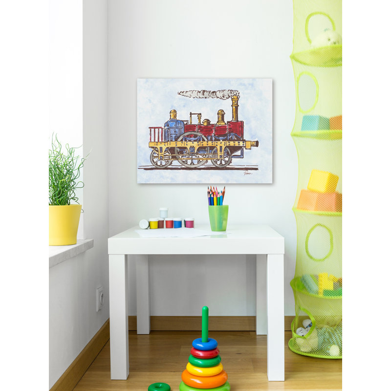 Foran «Steam Engine», reproduction sur toile tendue, H 12 po x l 18 po x P 1,5 po