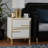 Krune 2 - Drawer Nightstand in White/Gold
