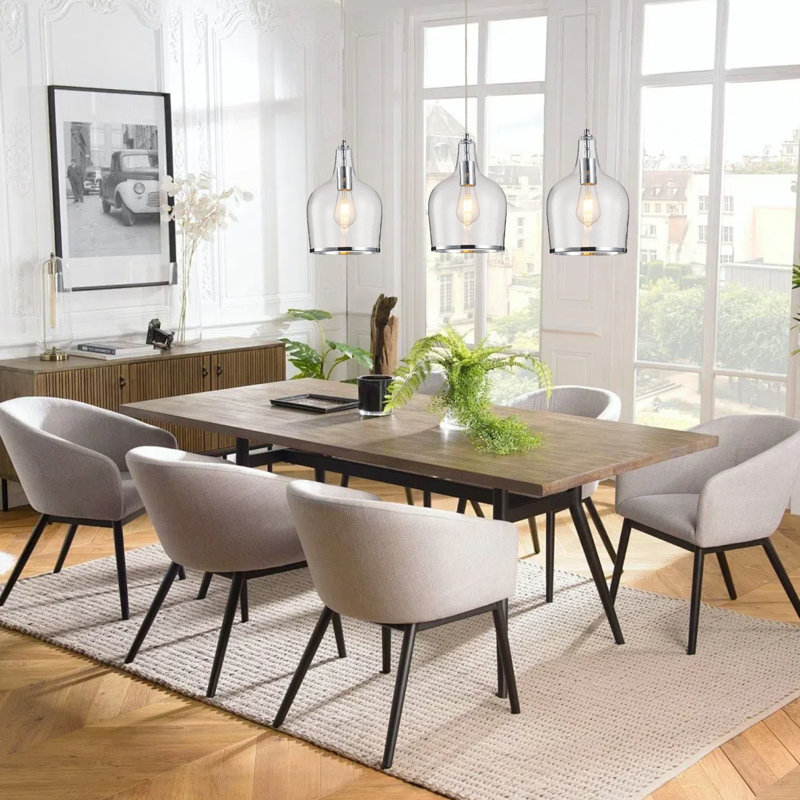 1 - Light Single Pendant, Chrome