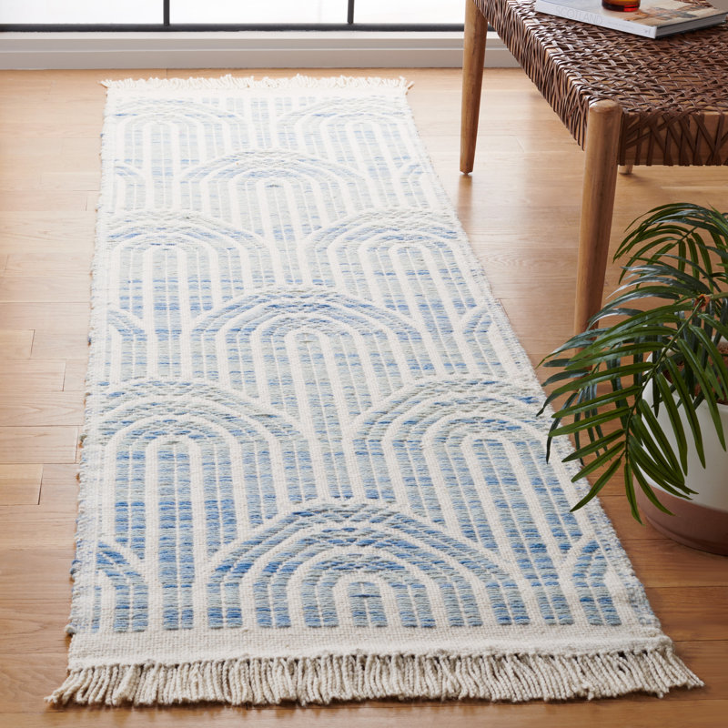 Tapis en laine Klevis, Tapis de couloir 2 pi 3 po x 8 pi