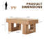 Table basse de 39 pouces Farmhouse