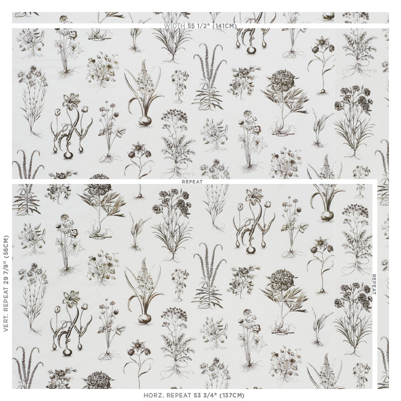 Cabot Botanical Fabric, Ivory