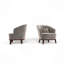 Fauteuil d'appoint en tonneau rembourré-1494265667