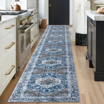 Jodhveer Area Rug Washable Rug Non-Slip Backing Indoor Rugs