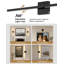 Applique murale noire à pile avec télécommande | Ensemble de deux appliques murales rechargeables sans fil 3000/4500 / 6000K à intensité variable 8000Mah avec minuterie