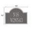 Wisconsin Special 2-Line Wall Address Plaque-544714432-544714433