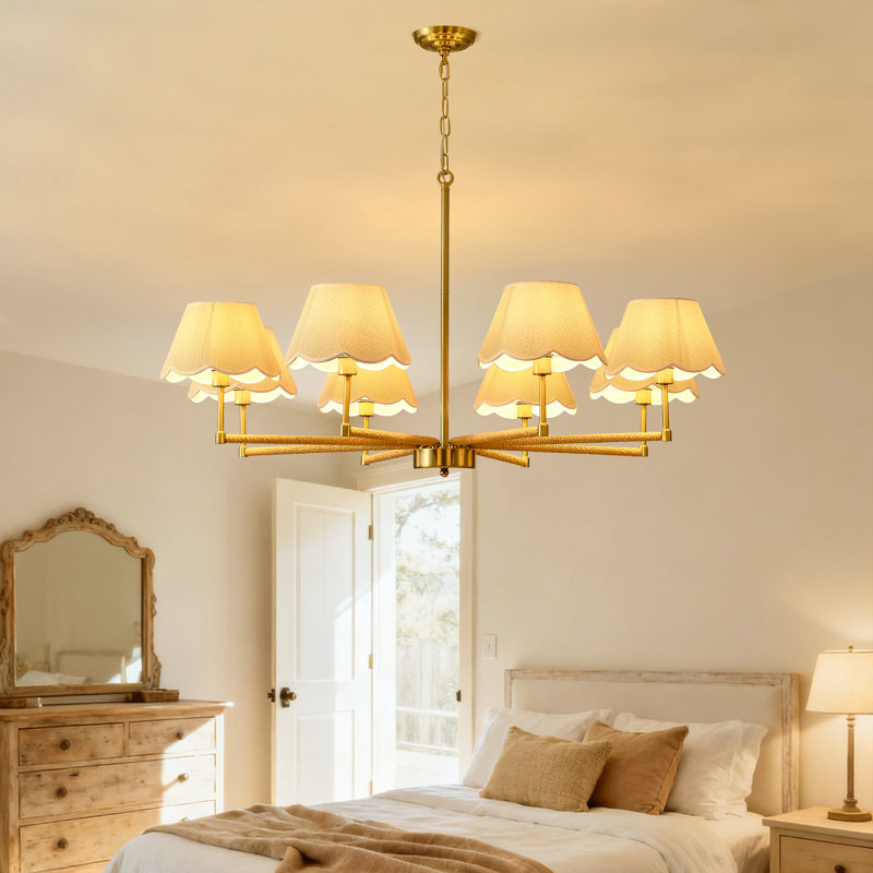 Lustre 37 lumières style bohémien 37 pouces , 8