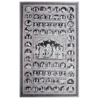 Krishna Leela | Paata Painting From Orissa