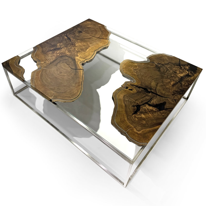 Table basse à cadre Mesthra, Très transparent