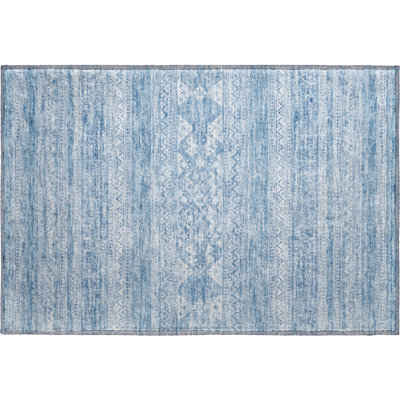 Premium Machine Washable Prisco Sky Rug