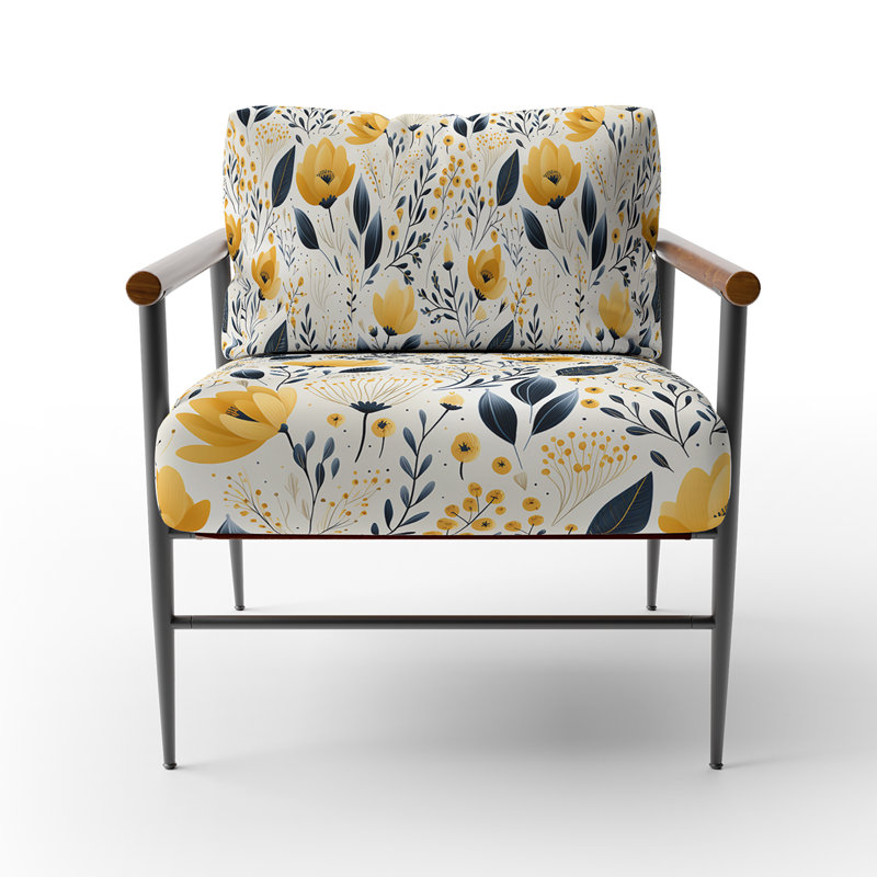 Fauteuil de chalet rembourré Yellow Bohemian Bliss