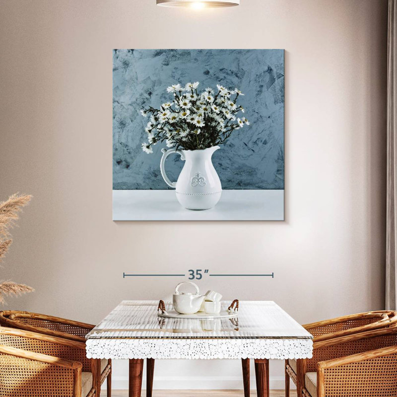 Harnek Flowers In A Vase, 39" H x 39" W