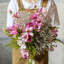 Arrangement de bouquet en cascade artificiel