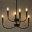 Lustre classique / traditionnel à 6 lumières à intensité variable Asuncin-458862876