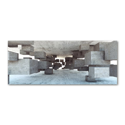 Cubes in concrete 1 Piece Wall Art