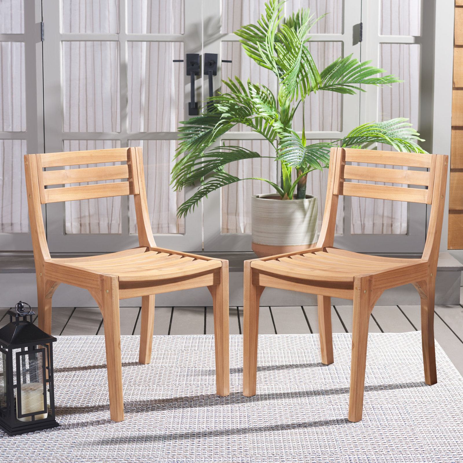 Teak Patio Side Chair