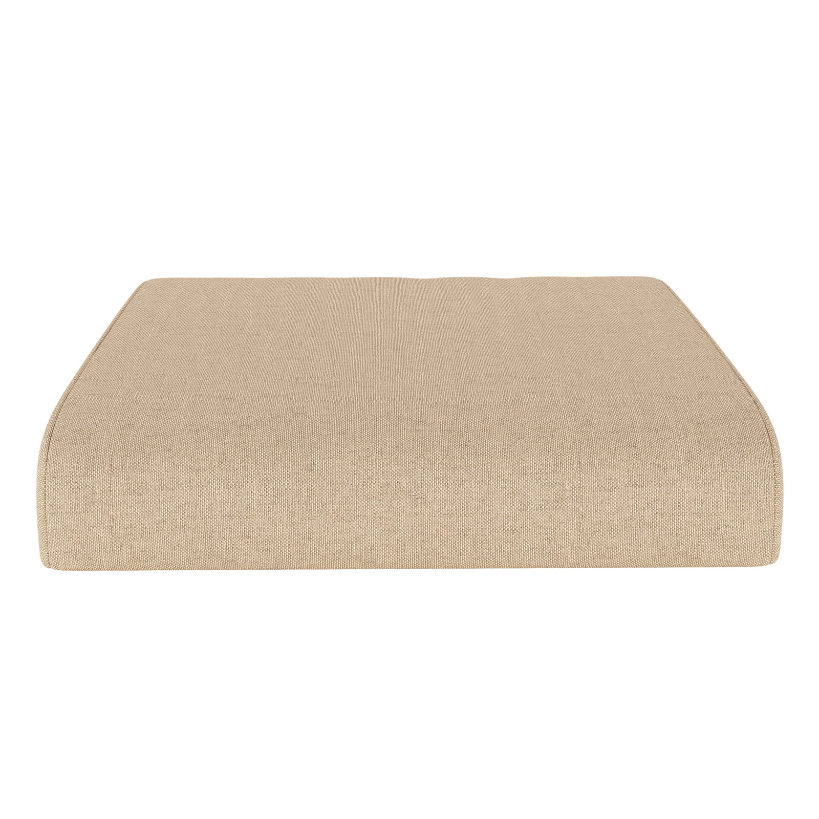 Sunbrella® Outdoor Ottoman Cushion, Sunbrella® Canvas Antique Beige, 4" H x 22" W x 20" D