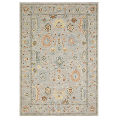 Tapis bohème gris / multicolore Kula