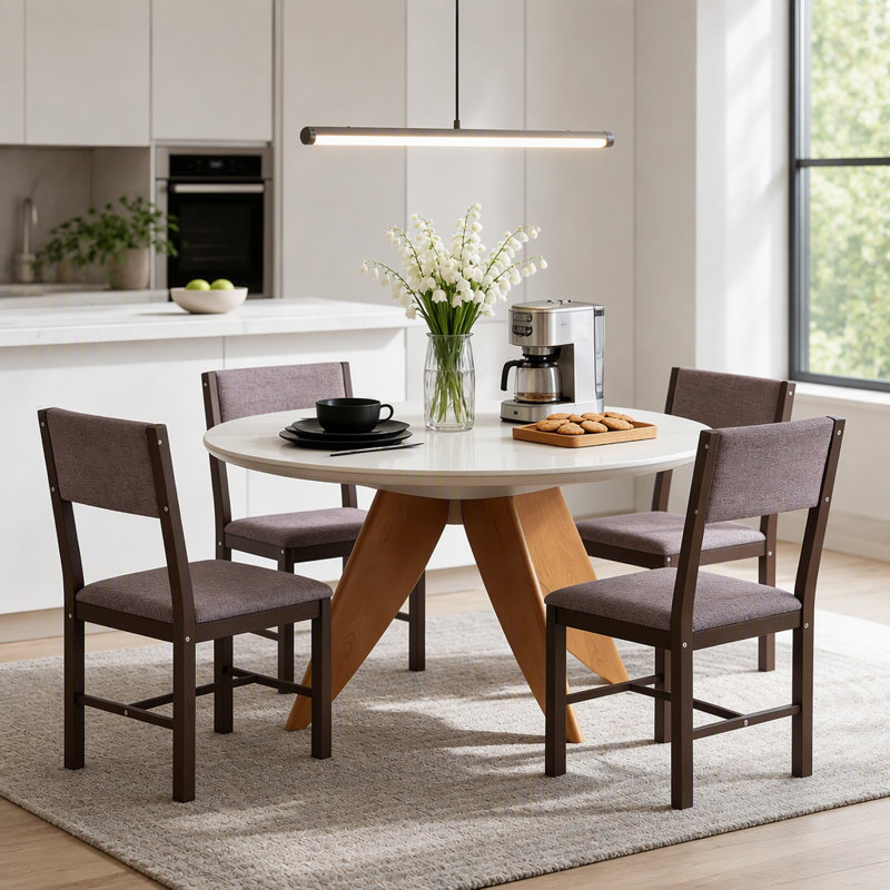 Ensemble de 4 chaises de salle à manger confortables et chaises de cuisine