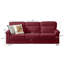Canapé 3 places en velours Snowfleece l 82 po x P 29,5 po x H 35,4 po