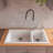 33.88'' L Double Bowl Granite Kitchen Sink-20524775