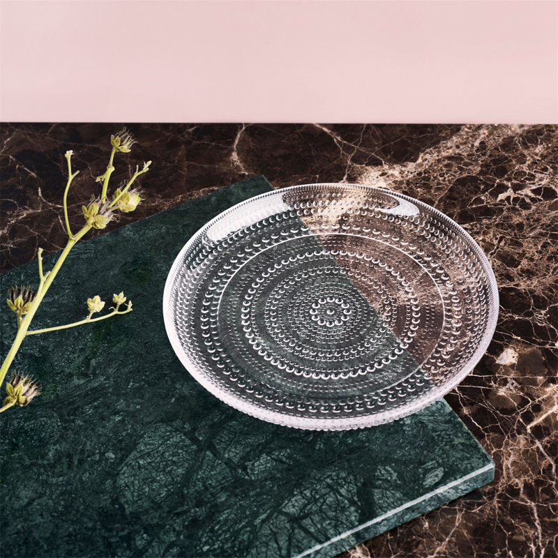 Iittala Kastehelmi 9.7638" Dinner Plate, Clear