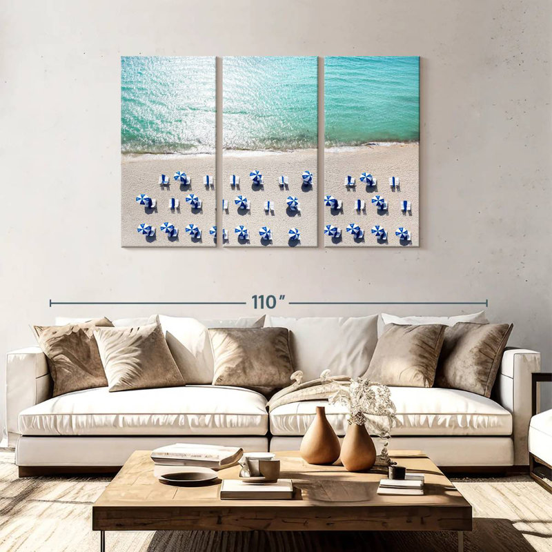 Nicci Aerial South Beach I, 48" H x 74" W