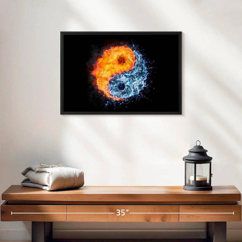 Yin Yang Elements, 13" H x 19" W