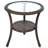 Outdoor Leisure Set with 2 Rattan Single Chairs and Glass Round Table-808766052