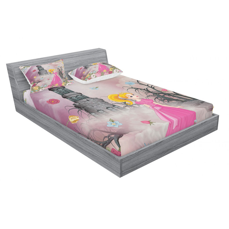 Microfiber Sheet Set, Queen Sheet Set with Fitted Sheet
