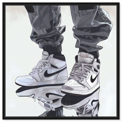 Reflection Sneakers Man Cave Artwork by Notoriart