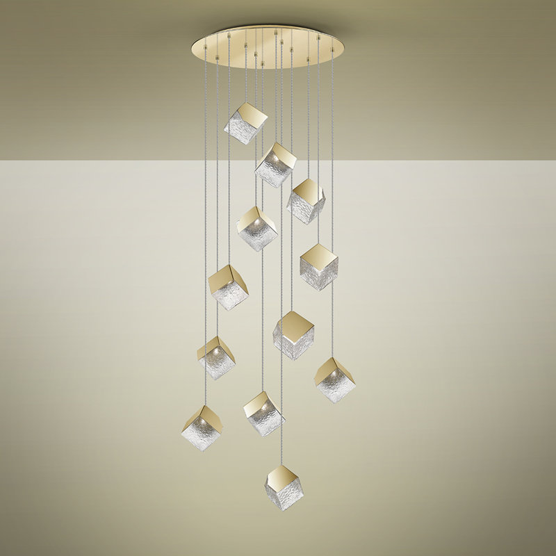 Advija 12 - Light Cluster Pendant, Gold