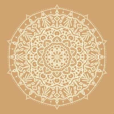 Cuir boho mandala
