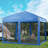 Iron Pop-up Canopy with Removable Mesh Sidewalls and Roller Bag-90566786-86706489