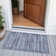 Machine Washable Indoor/Outdoor Xhevrie Blue Rug