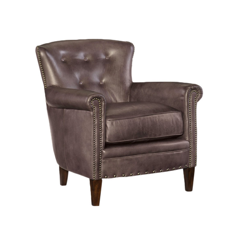 Fauteuil inclinable en similicuir Englbert, Similicuir café foncé