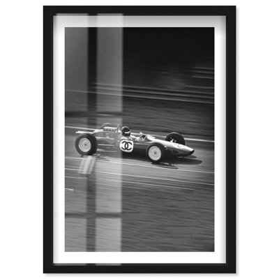 Racing Couture Shadowbox Print Sports Framed Prints by Notoriart, Black Frame, 17 x 25