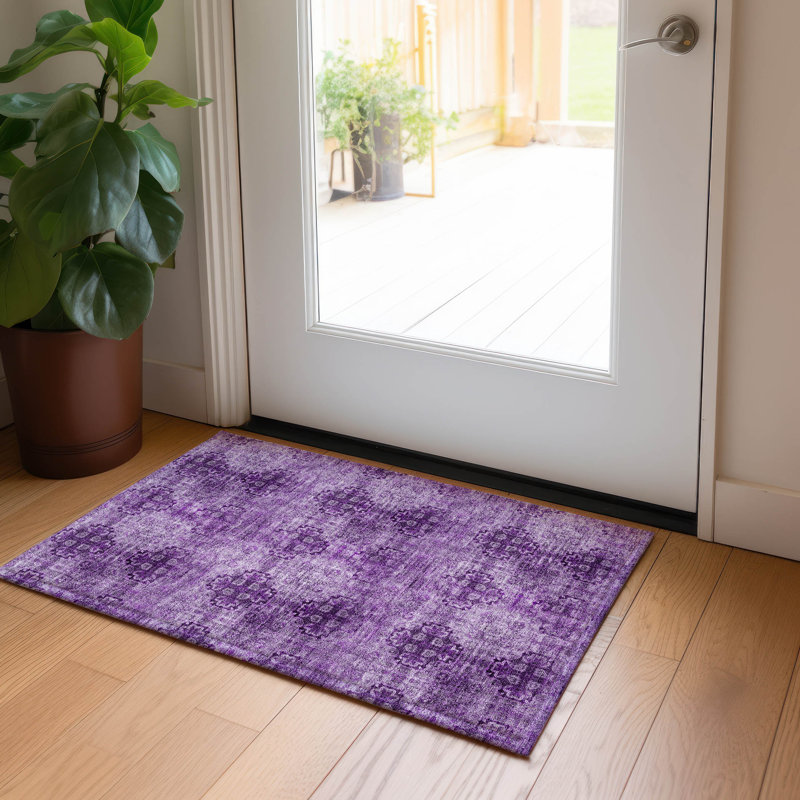 Tapis intérieur / extérieur Kazakoff avec envers antidérapant, Rectangle 1 pi 8 po x 2 pi 6 po