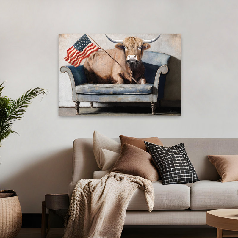 Patriotique patate patate rustique surréel fantaisiste, H 32 po x l 48 po