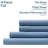 Aeropostale Cotton-Rich Heathered Jersey 4 Piece Sheet Set – Soft T-Shirt Feel, Heathered Blue, Full-119705681-119705686
