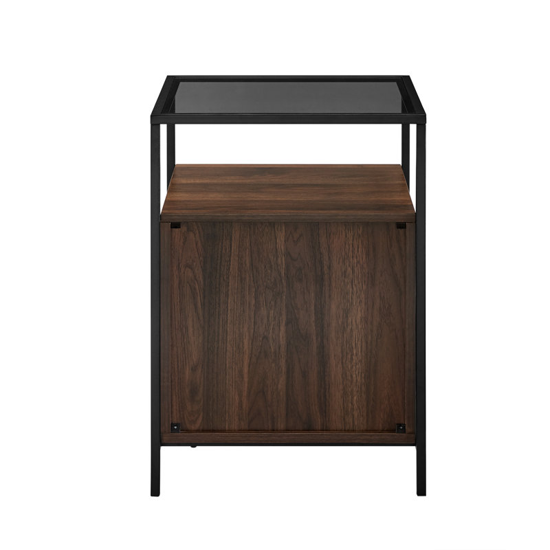 Table de chevet Oakdene, Noyer foncé