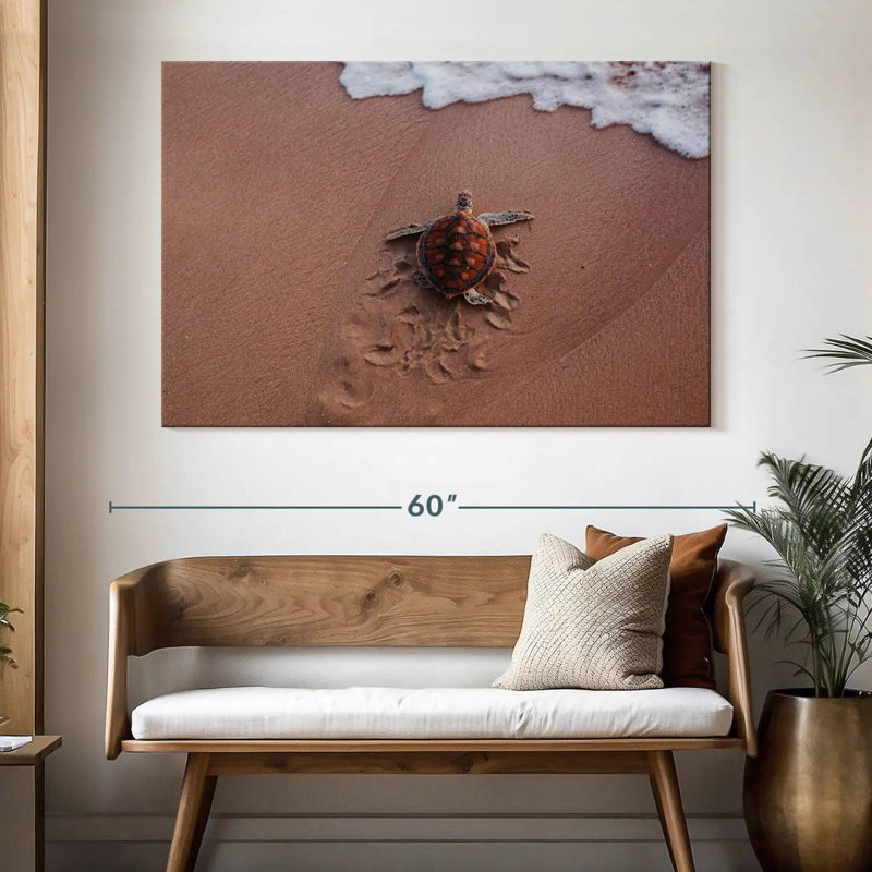 Brampt Turtle Footprints, 34" H x 51" W