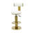 Cravets Stainless Steel Bar Stools with Back Modern Adjustable Barstools Swivel Bar Chairs（1PCS）-1640288240