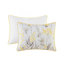 Ensemble d'édredon 5 pièces avec coussins décoratifs Seersucker - jaune-122525097
