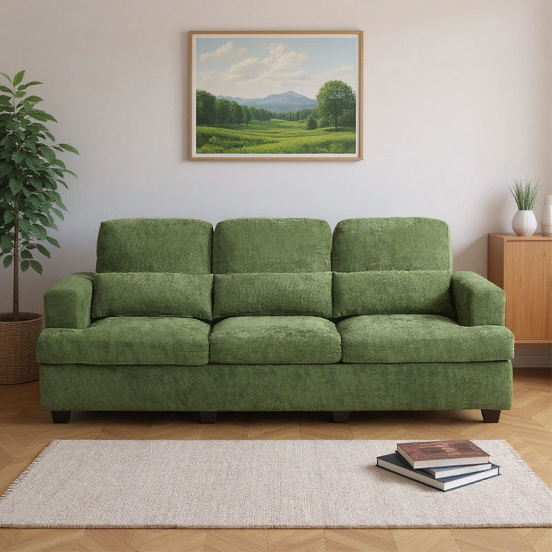 3 Seater Sofa, Green