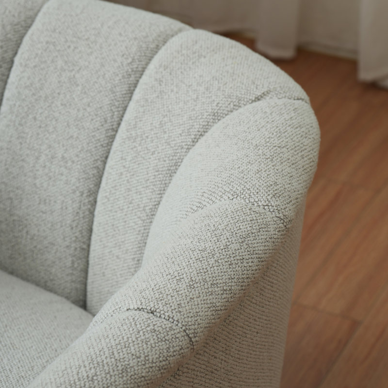 Fauteuil pivotant avec coussin en mousse