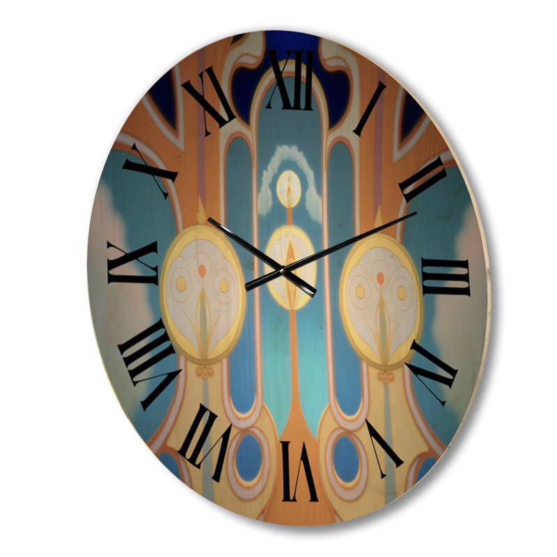 Horloge murale surdimensionnée en bois, Grand